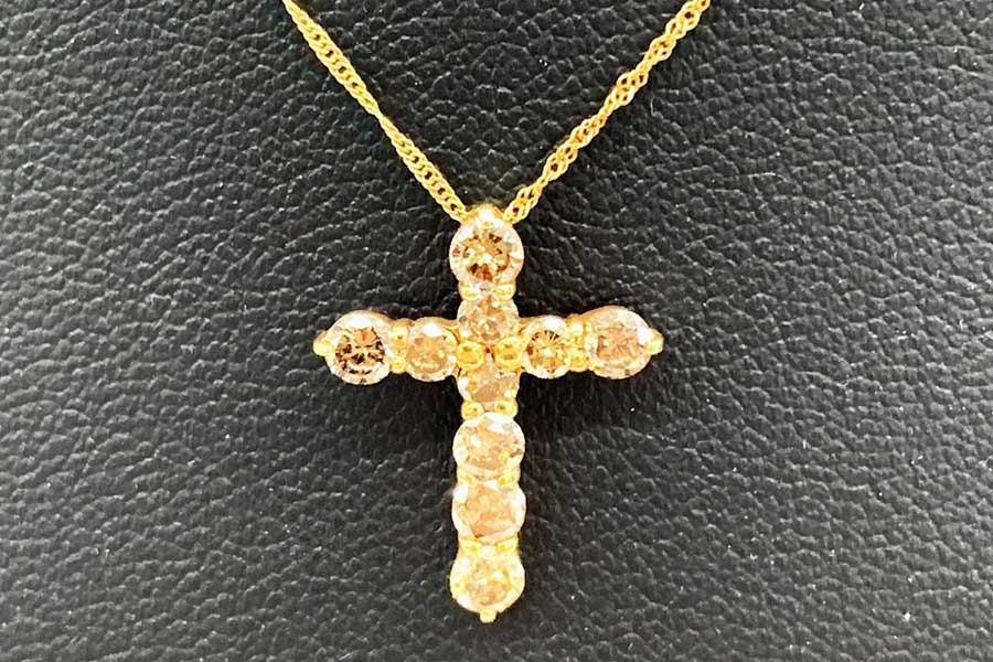 K18×ダイヤモンド ネックレス MD1.00ct